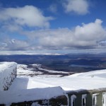 At the top of the funicular  in Aviemore.