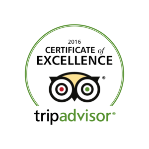 Tripadvisor certificate of excellence 2016